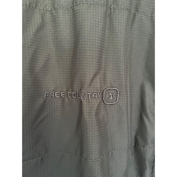 Free Country Black Full Zip Long Sleeve Jacket Large Tall - Picture 4 of 8